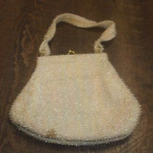 Corde beaded rainbow purse handbag
